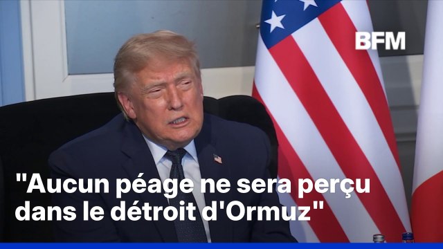 Iran: Donald Trump brandit la menace d'un péage à Ormuz si les négociations échouent