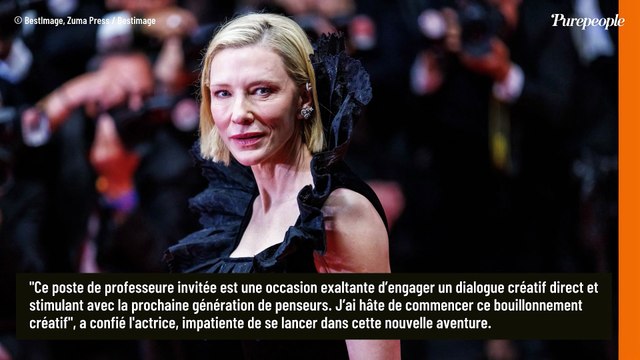 Cate Blanchett va endosser un nouveau rôle à la rentrée, loin des plateaux de tournage
