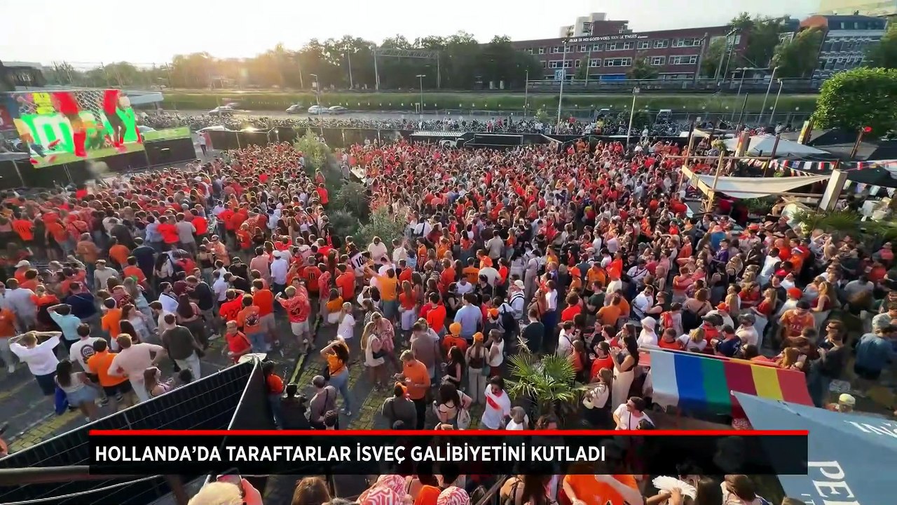 Hollanda’da taraftarlar İsveç galibiyetini coşkuyla kutladı