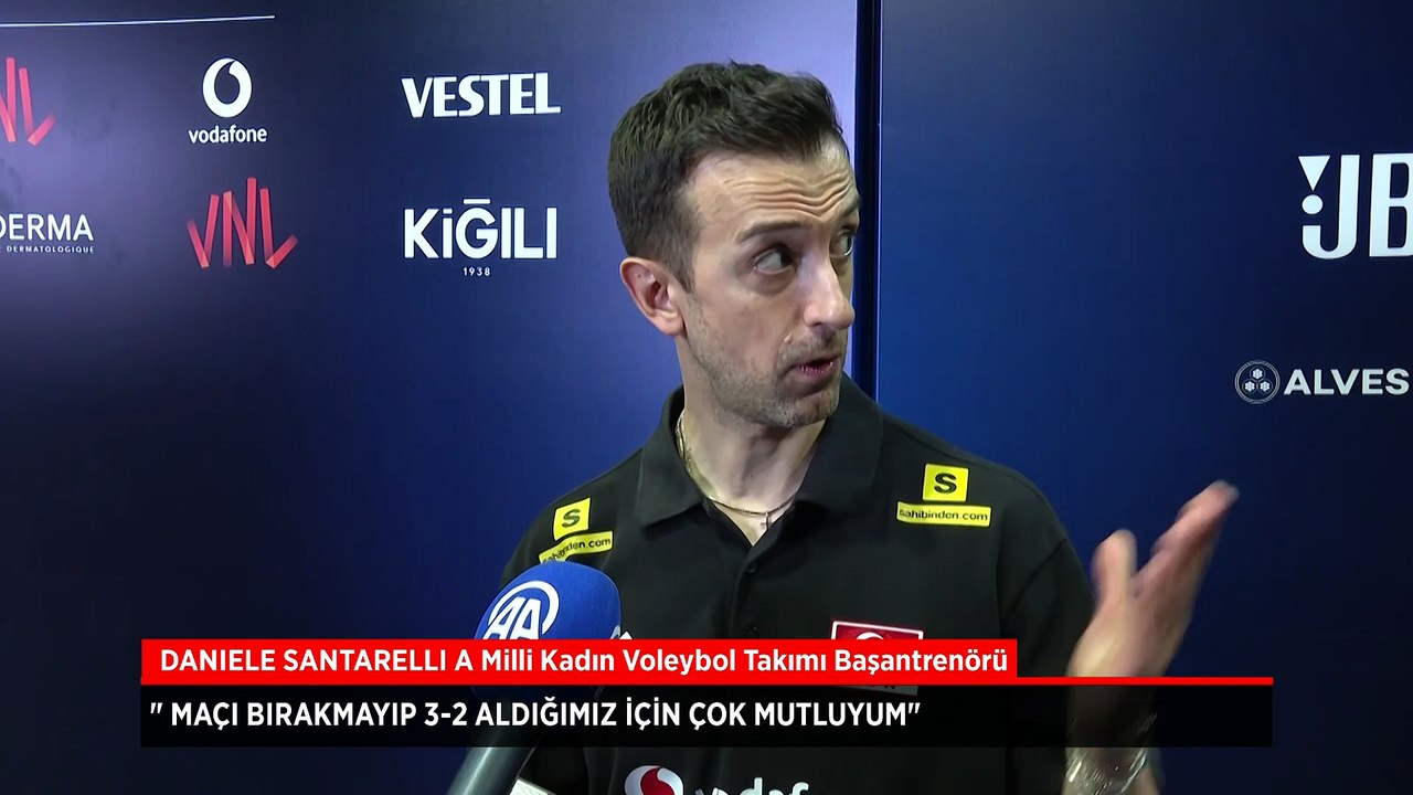 Daniele Santarelli: Maçı bırakmayıp 3-2 aldığımız için çok mutluyum