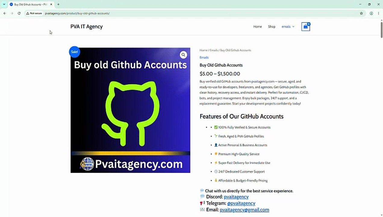 Best 3 .3 Sites to Buy Old Github Account in This Year.