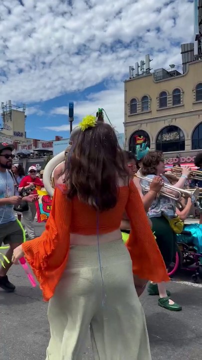 Nautical revelers celebrate Coney Island Mermaid Parade