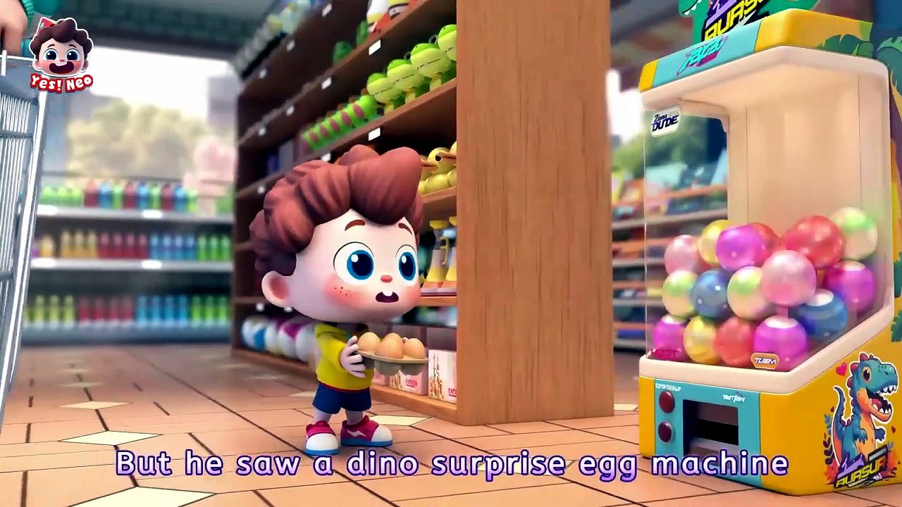 Humpty Dumpty Grocery Store - Dinosaurs Song - Surprise Eggs - Kids Songs - Yes!Neo {41}