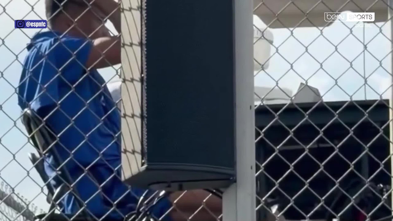 Mbappé is caught keeping an eye on France’s training session, seemingly plotting his next move