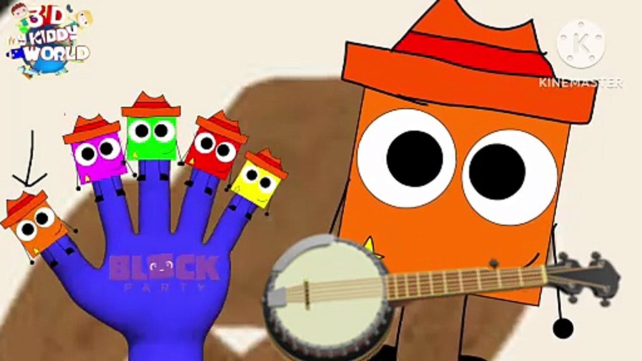 Western Block Party Finger Family | Western Block Party Finger Family Nursery Rhymes For Children In 3D