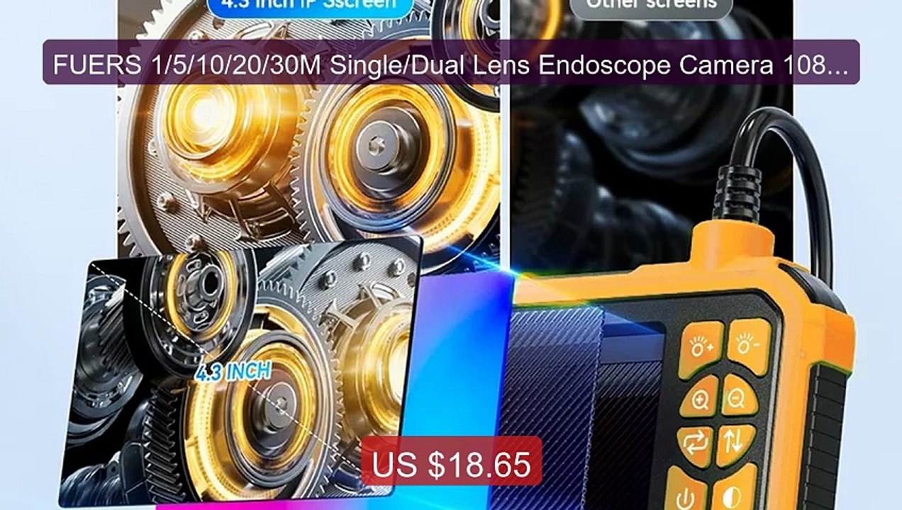 FUERS 1/5/10/20/30M Single/Dual Lens Endoscope Camera 1080P Se... -- Best Buy 2026 | Great Quality!