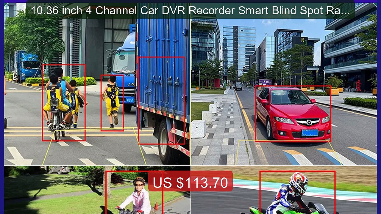 10.36 inch 4 Channel Car DVR Recorder Smart Blind Spot Radar ... -- Amazing Value 2026 | Must Have!