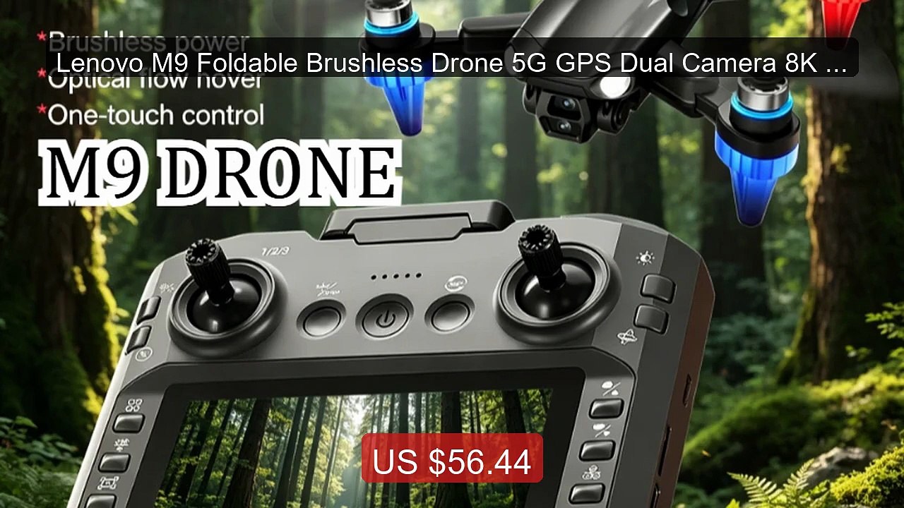 Lenovo M9 Foldable Brushless Drone 5G GPS Dual Camera 8K HD S... -- Amazing Value 2026 | Must Have!