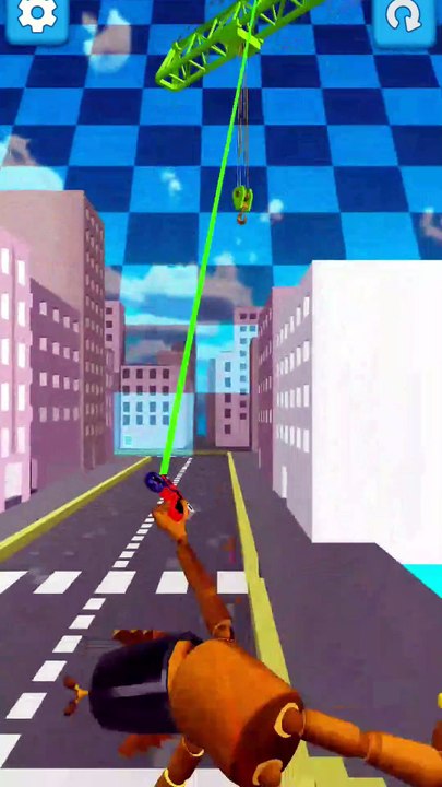 Zipline Rope Runner Gameplay |Level 3| #gaming #trending #asmr #ziplineroperunnergameplay