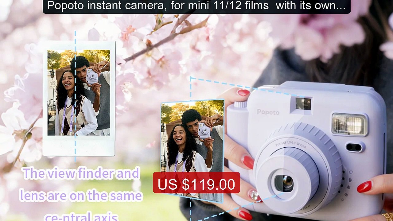 Popoto instant camera, for mini 11/12 films  with its own f... -- Top Pick 2026 | Unbeatable Price!