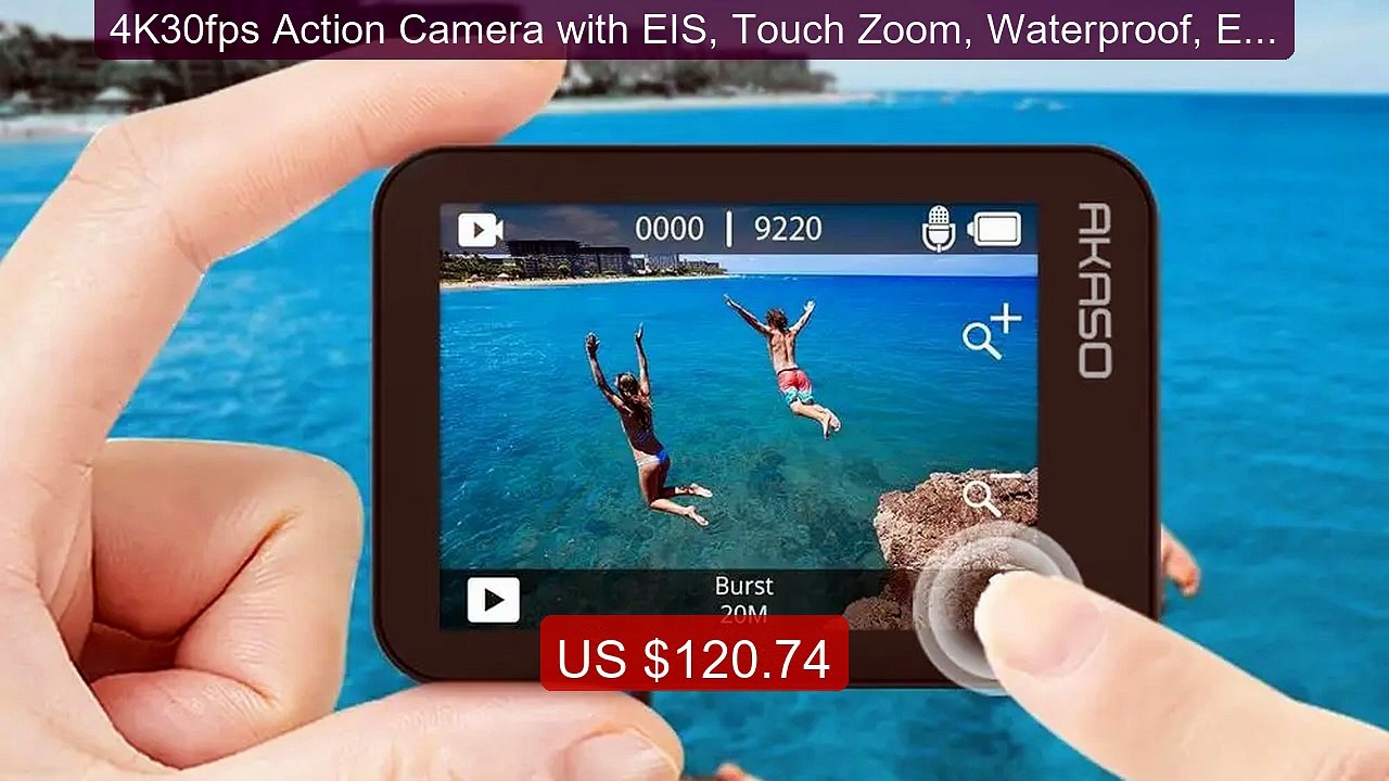 4K30fps Action Camera with EIS, Touch Zoom, Waterproof, External M... -- Best Deal 2026 | Shop Now!