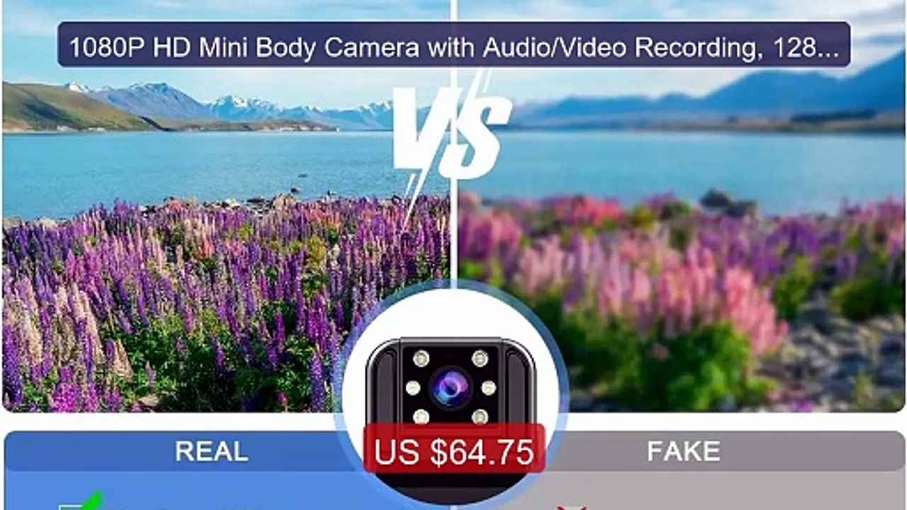 1080P HD Mini Body Camera with Audio/Video Recording, 128GB P... -- Amazing Value 2026 | Must Have!