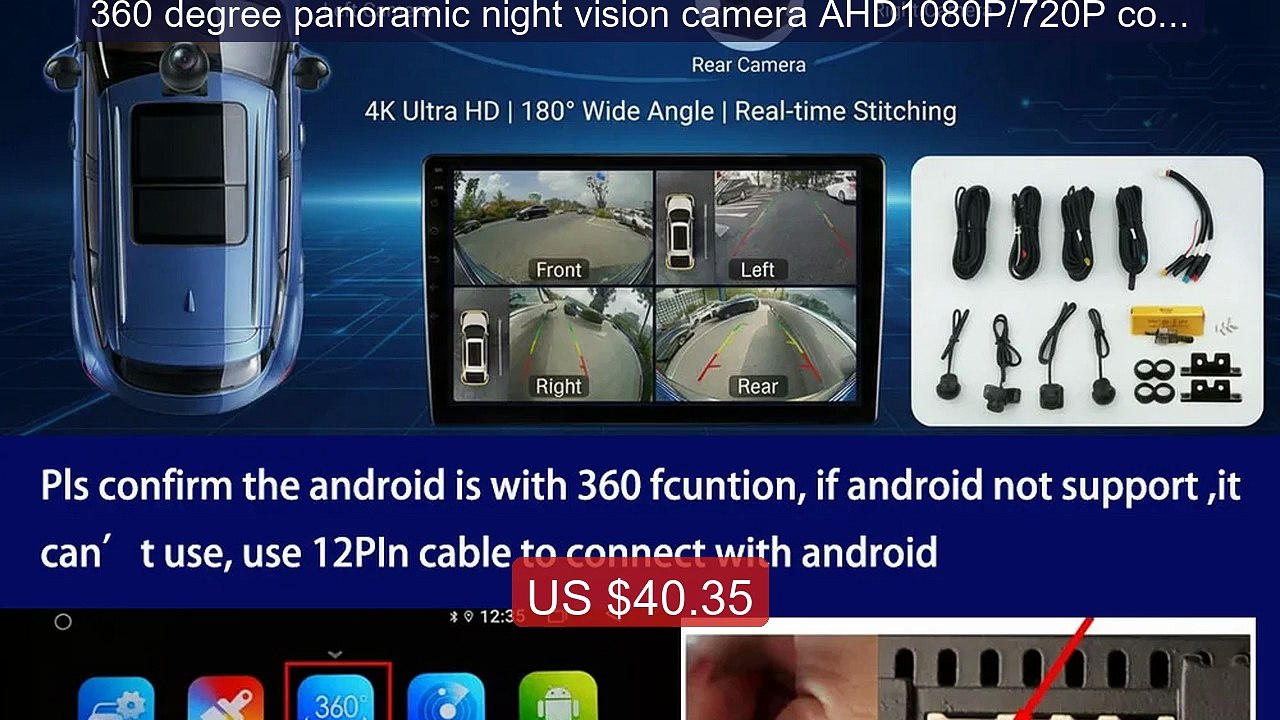 360 degree panoramic night vision camera AHD1080P/720P compati... -- Best Buy 2026 | Great Quality!