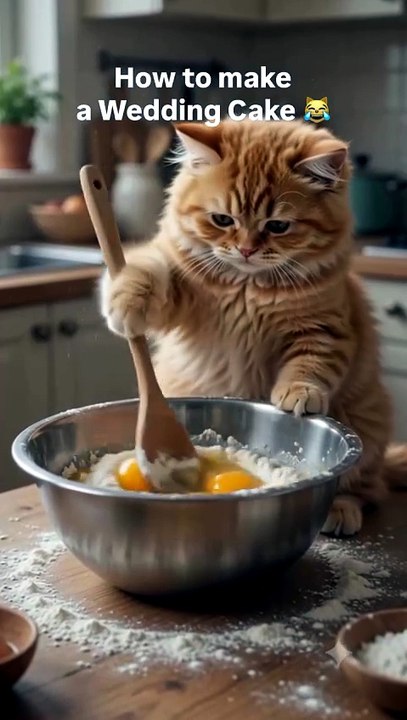 How to make a Wedding Cake 😹 #weddingcake #designcake #catsofinstagram.mp4