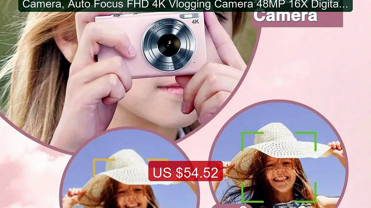 Camera, Auto Focus FHD 4K Vlogging Camera 48MP 16X Digital Zoom Com... -- Top Rated 2026 | Buy Now!