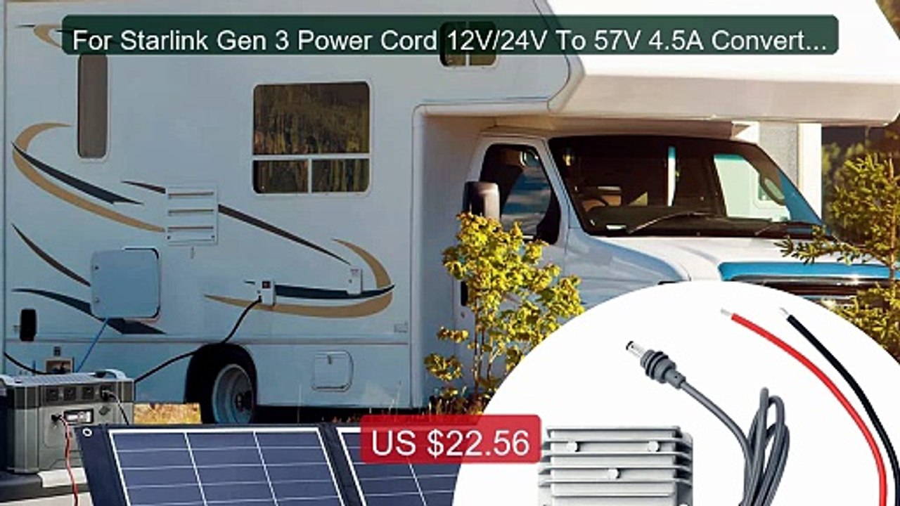 For Starlink Gen 3 Power Cord 12V/24V To 57V 4.5A Converter Fo... -- Hot Deal 2026 | Limited Offer!