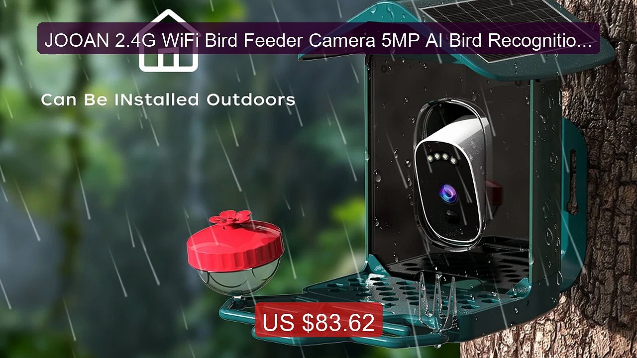 JOOAN 2.4G WiFi Bird Feeder Camera 5MP AI Bird Recognition Ni... -- Amazing Value 2026 | Must Have!