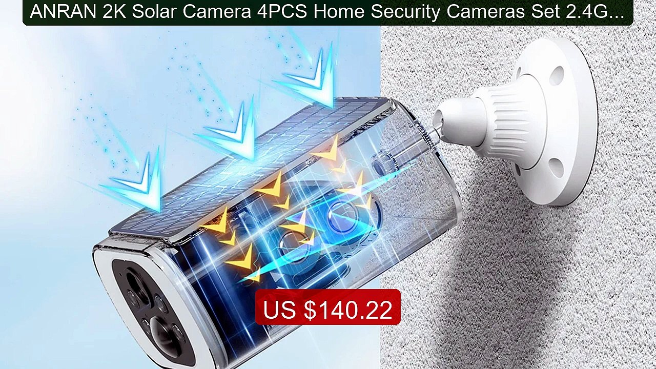 ANRAN 2K Solar Camera 4PCS Home Security Cameras Set 2.4G Wire... -- Best Buy 2026 | Great Quality!