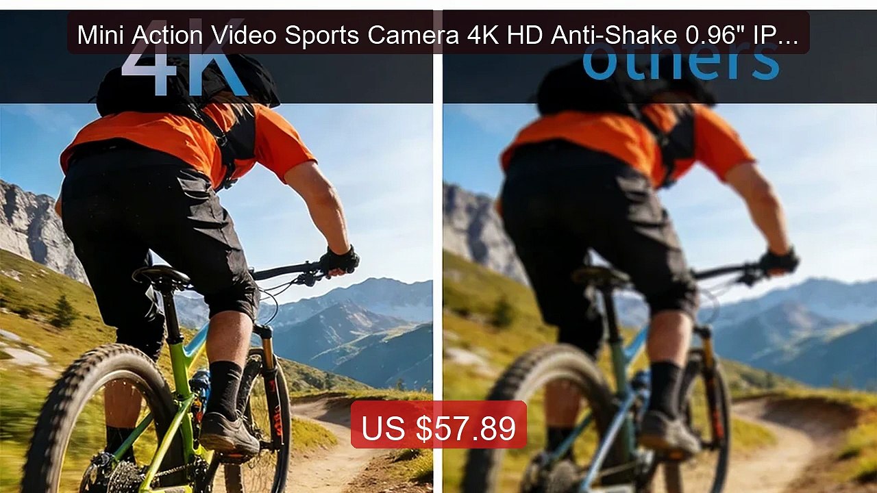 Mini Action Video Sports Camera 4K HD Anti-Shak...