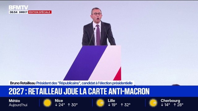 Après dix ans d'En marche, plus rien ne marche : Bruno Retailleau promet de remettre la France à l'endroit lors de son premier meeting présidentiel