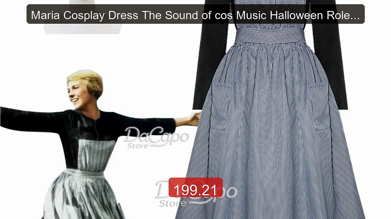 Maria Cosplay Dress The Sound of cos Music Halloween Roleplay ... -- Hot Deal 2026 | Limited Offer!