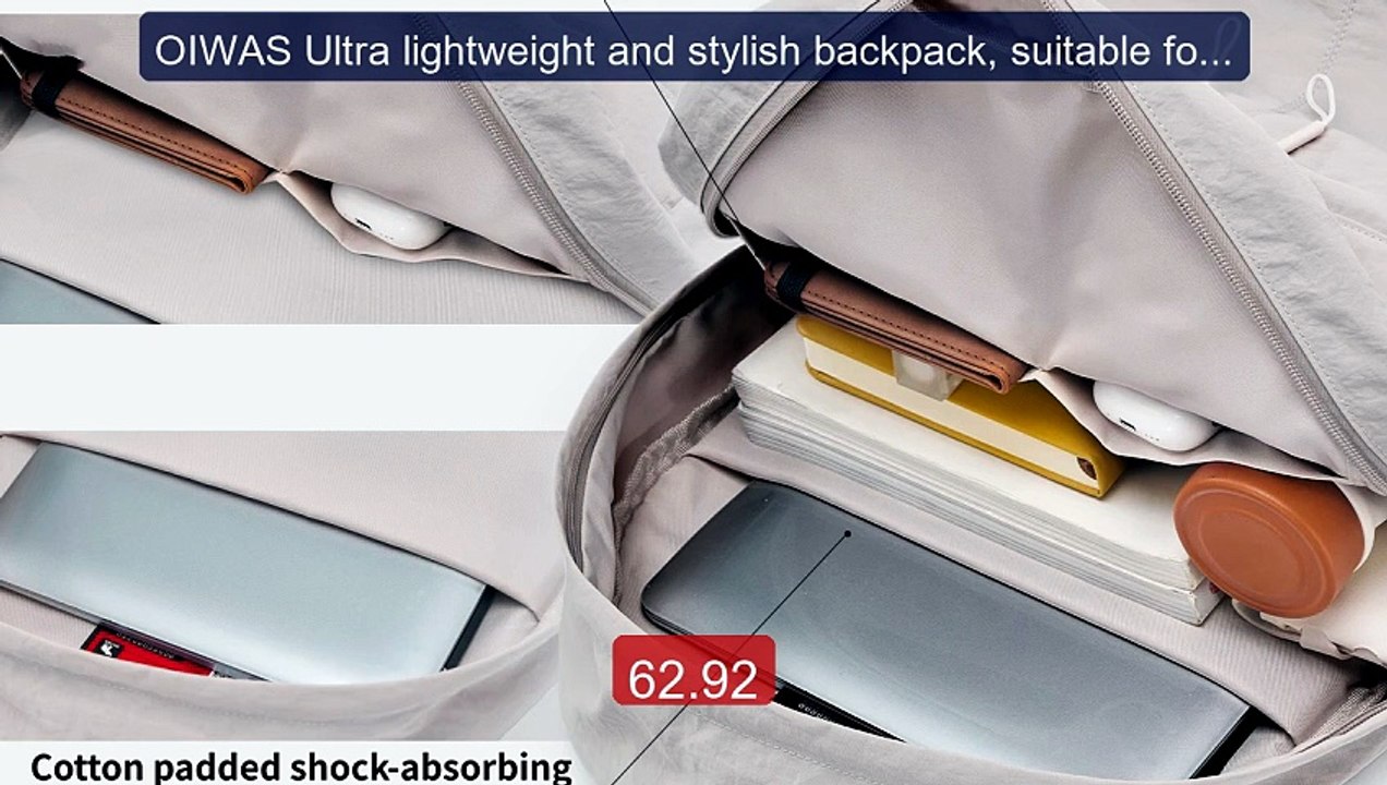 OIWAS Ultra lightweight and stylish backpack, suitable for da... -- Amazing Value 2026 | Must Have!