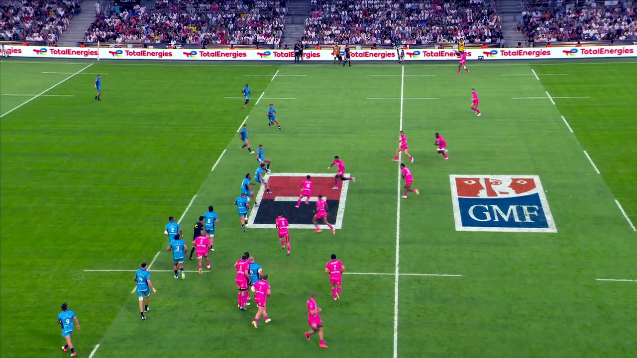TOP 14 - Essai de Tawera KERR-BARLOW (SFP) - Montpellier Hérault Rugby - Stade Français Paris