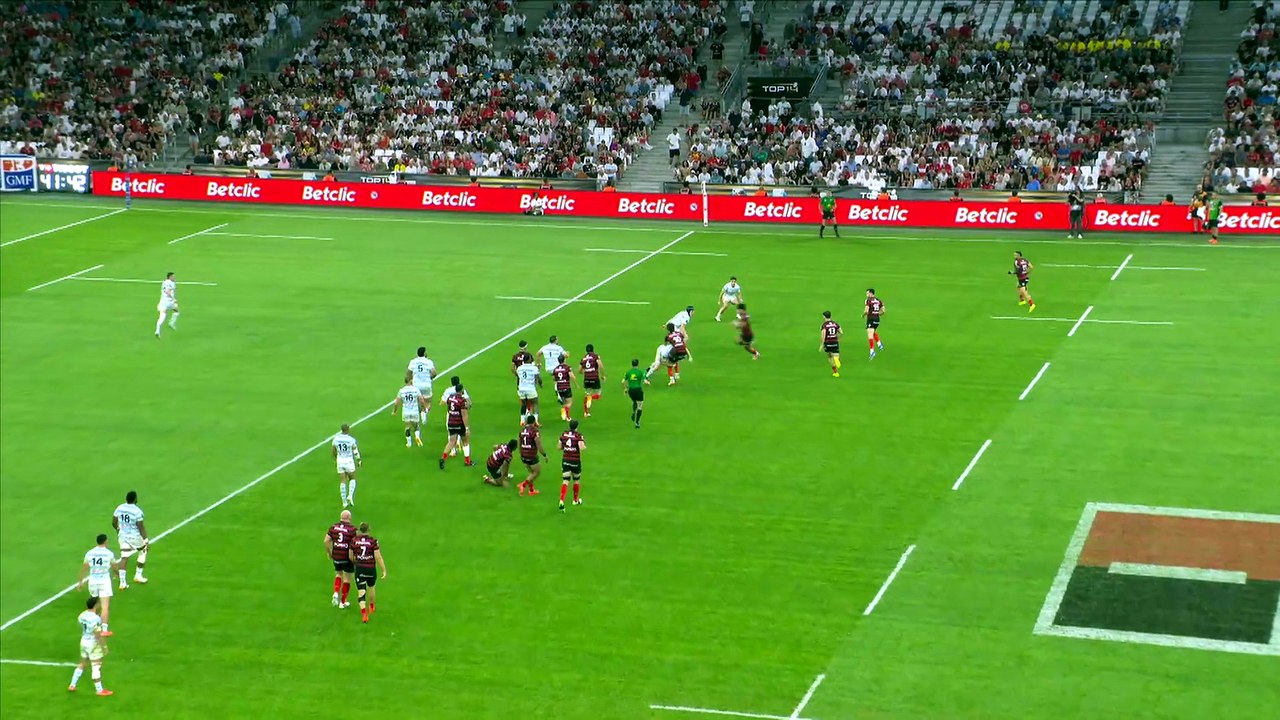 TOP 14 - Essai de Kalvin GOURGUES (ST) - Stade Toulousain - Racing 92