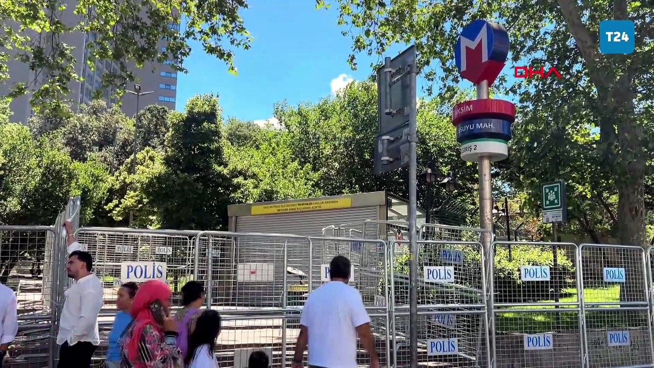 Trans Onur Yürüyüşü öncesi Taksim Metro İstasyonu ve Kabataş füniküler hattı kapatıldı