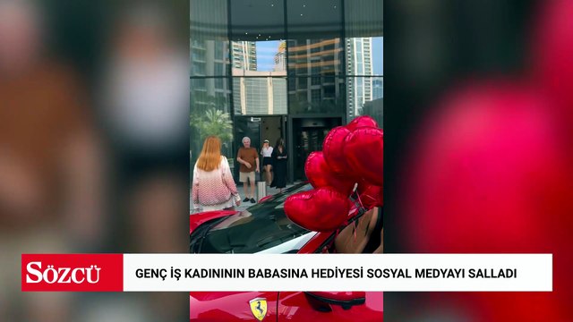 Genç iş kadınının babasına hediyesi sosyal medyayı salladı