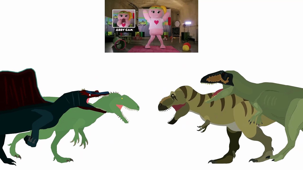 dinosaurs dancing to jumping jacks by Have Fun Teaching