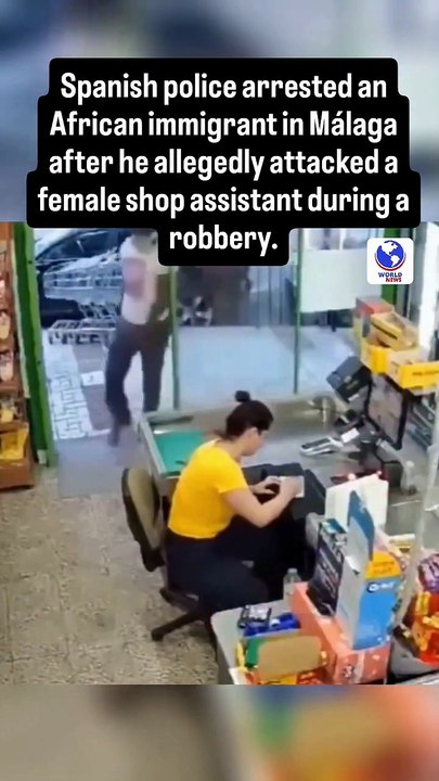 Spanish police arrested an African immigrant in Málaga