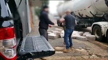Homem usa caminhão-tanque para transportar drogas e é preso em operação da PF com BPFron