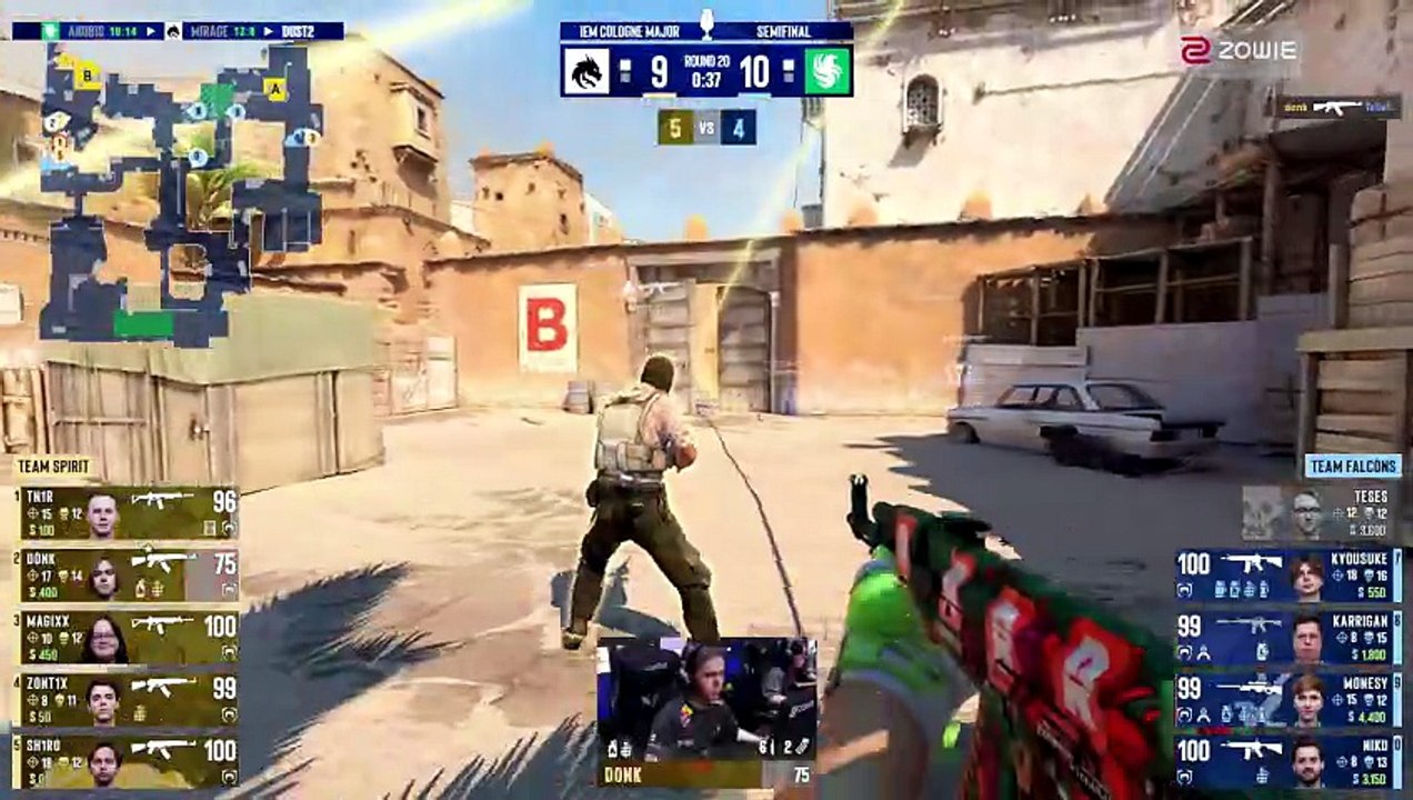 Counter-Strike #425: "karrigan (CT) pushes the smoke to get 2 critical M4A1-S kills and tur..."