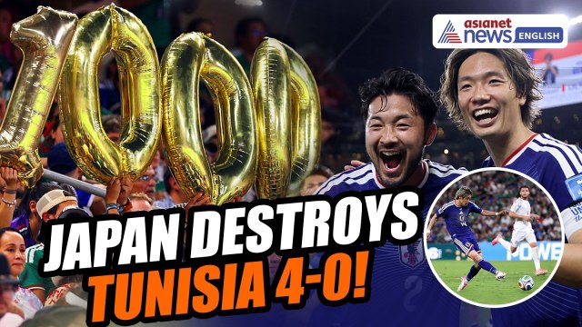 Tunisia vs Japan Highlights: Japan Crush Tunisia 4-0 In Historic World Cup 1000th Match Masterclass