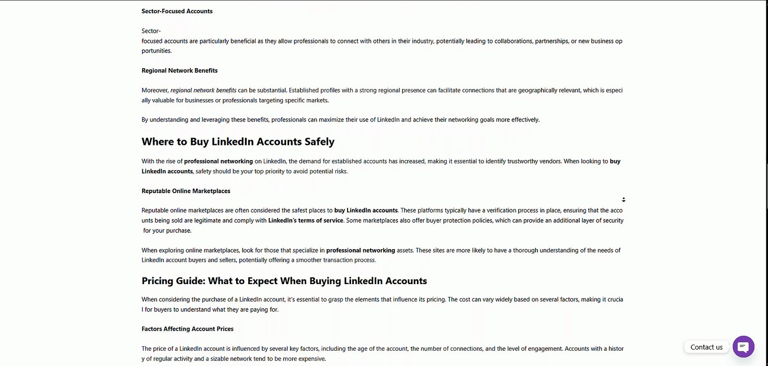 What do you need to know to buy LinkedIn accounts?