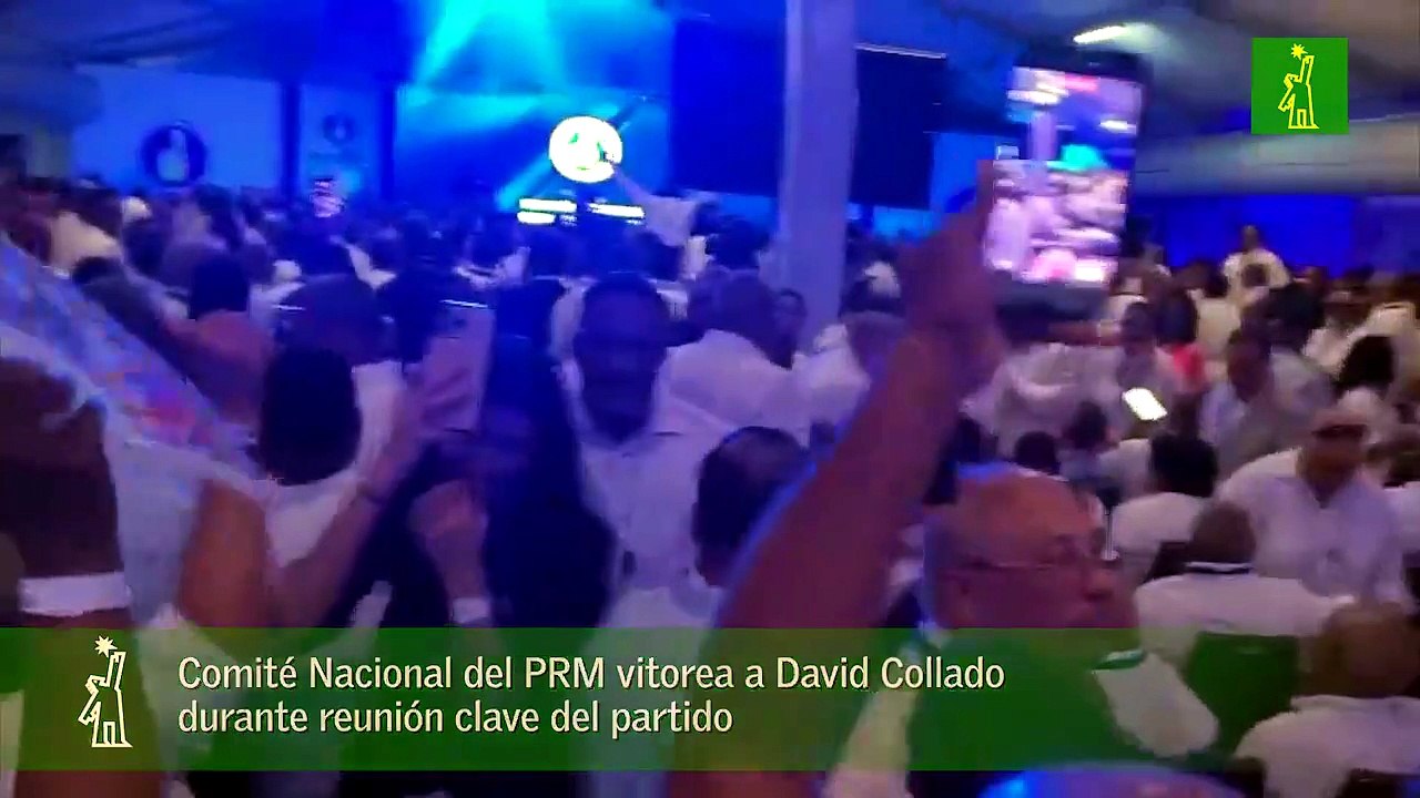 Comité Nacional del PRM vitorea a David Collado durante reunión clave del partido