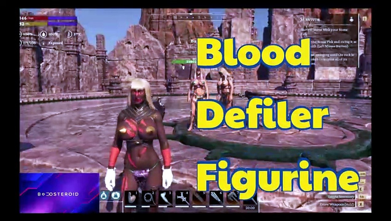 Conan Exiles  isle of Siptah grey pools Blood Defiler Figurine