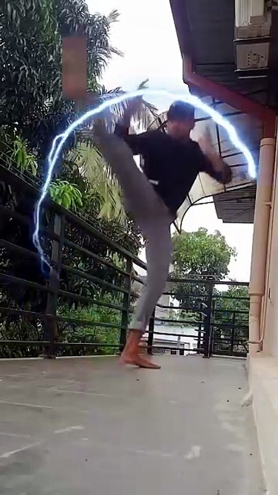 martial art fighter with electrical power