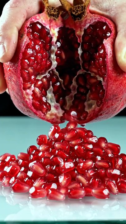 Giant Pomegranate Opened by Hand | Satisfying Fruit Reveal ASMR