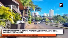 FAMILIAS CELEBRAN EL DIA DEL PADRE EN LOS RESTAURANTES DE LA COSTANERA DE POSADAS