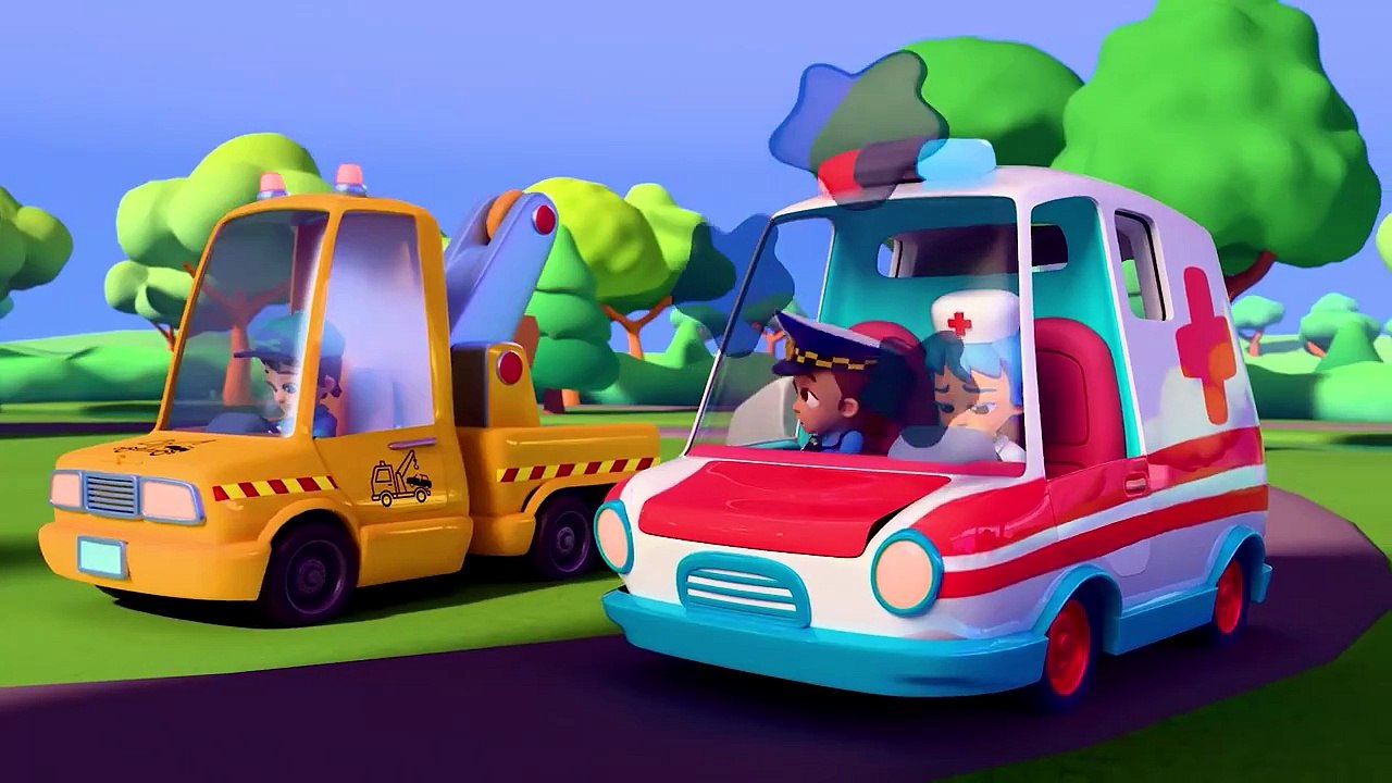 Wheels on the Ambulance _ Kids Songs by Nomad Kids Cartoon
