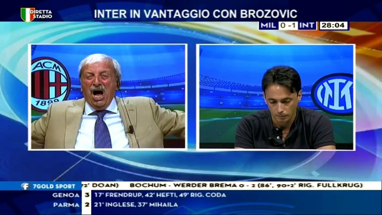 Milan Inter 3-2 con Tiziano Crudeli e Filippo Tramontana