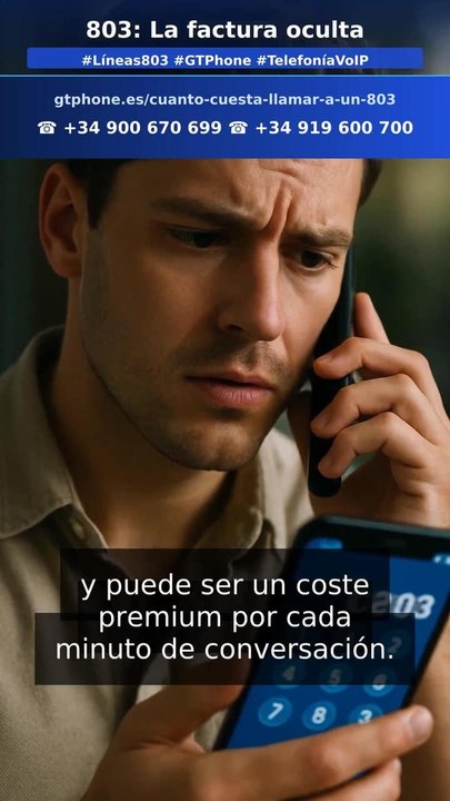 Cuánto cuesta llamar a un 803: precio real (en 1 minuto)
