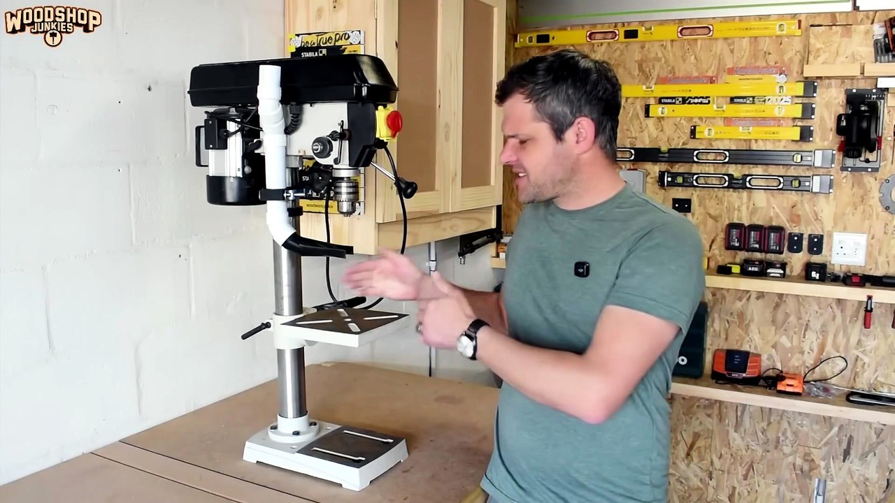 The Ultimate Solution! - Swing Away Drill Press Stand For Garages
