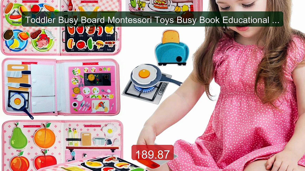 Toddler Busy Board Montessori Toys Busy Book Educational Learn... -- Best Buy 2026 | Great Quality!