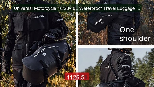 Universal Motorcycle 18/28/48L Waterproof Travel Luggage Saddlebags... Top Rated 2026 | Buy Now!
