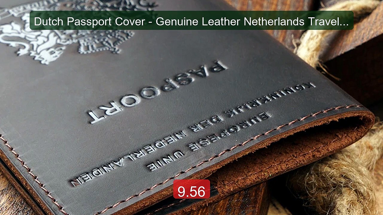 Dutch Passport Cover - Genuine Leather Netherla...