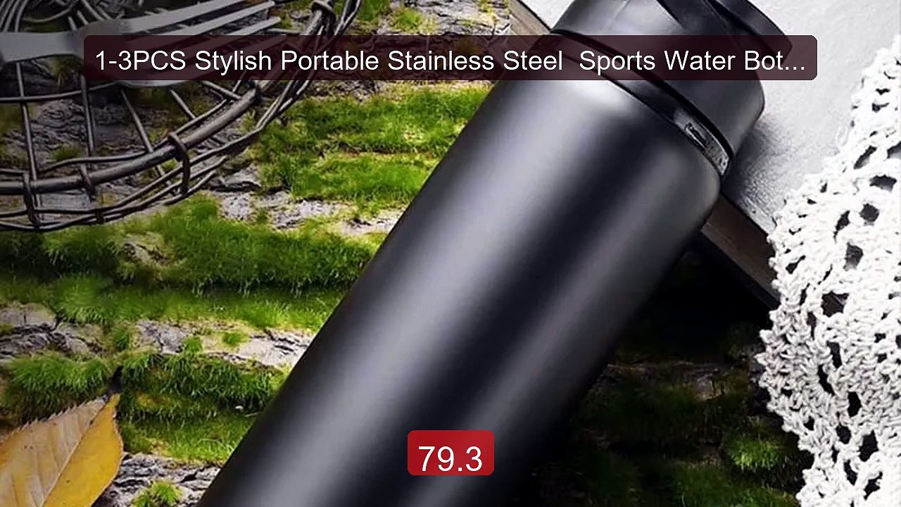1-3PCS Stylish Portable Stainless Steel  Sports Water Bottle L... -- Best Buy 2026 | Great Quality!