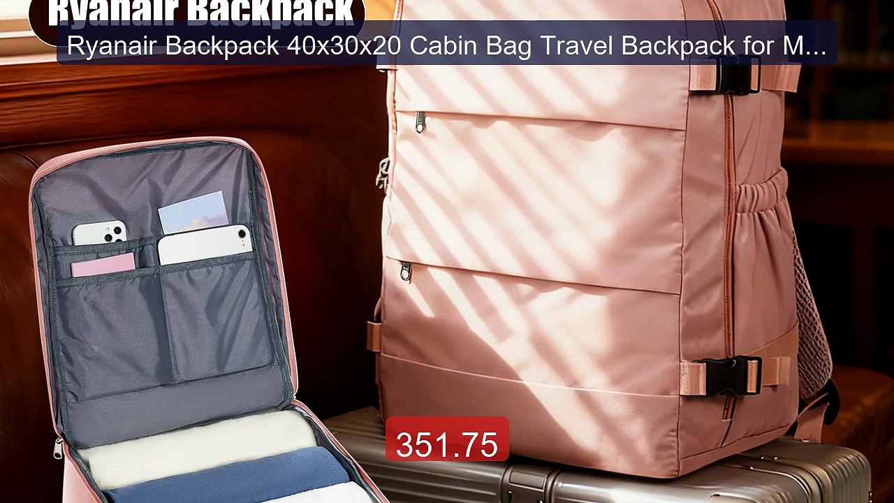 Ryanair Backpack 40x30x20 Cabin Bag Travel Backpack for Men Wo... -- Hot Deal 2026 | Limited Offer!